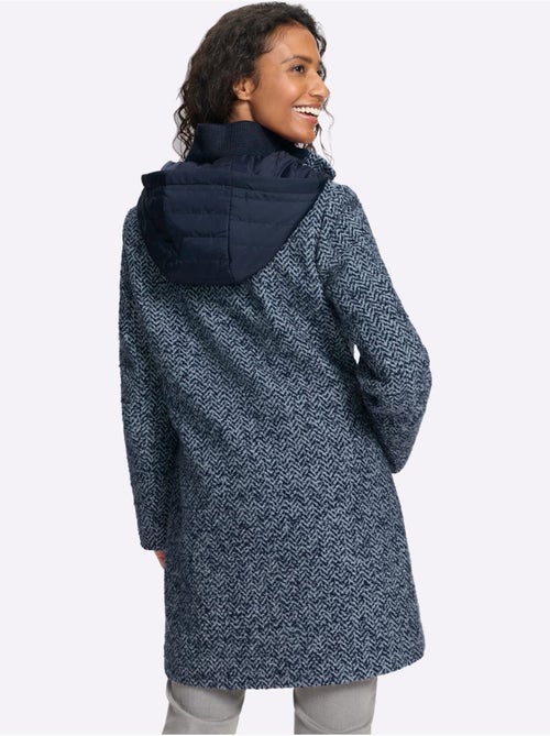 Veste longue qualité bouclé tendance - taille standard - helline - Kiabi