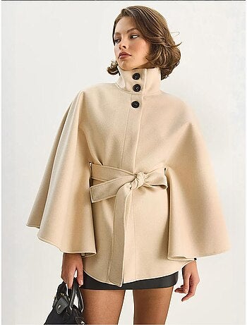 Veste longue texturée avec fermeture boutonnée lucci