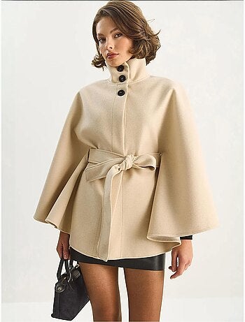 Veste longue texturée avec fermeture boutonnée lucci