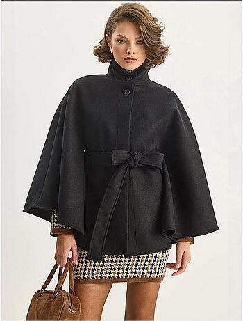 Veste longue texturée avec fermeture boutonnée lucci