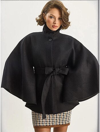 Veste longue texturée avec fermeture boutonnée lucci