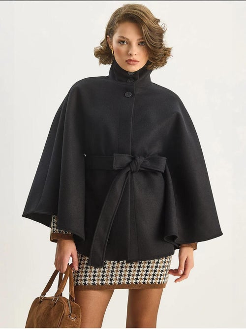 Veste longue texturée avec fermeture boutonnée lucci - Kiabi
