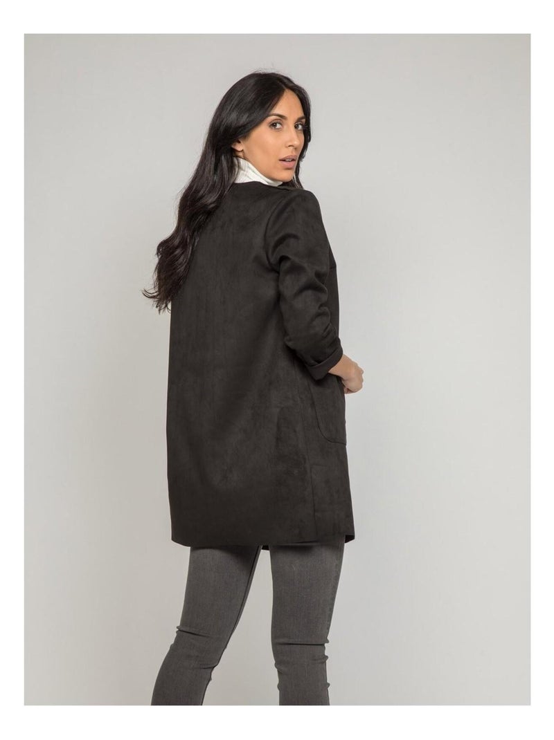 Veste longue UBALDI Noir - Kiabi