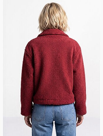 Veste maille bouclette intérieur polaire - afibel