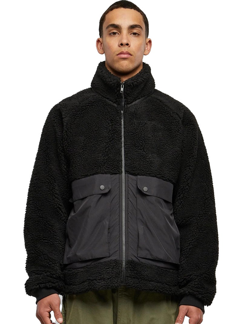 Veste manches raglan - urban classics Noir - Kiabi