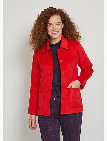Veste manteau tissu uni ou pied-de-coq - AFIBEL