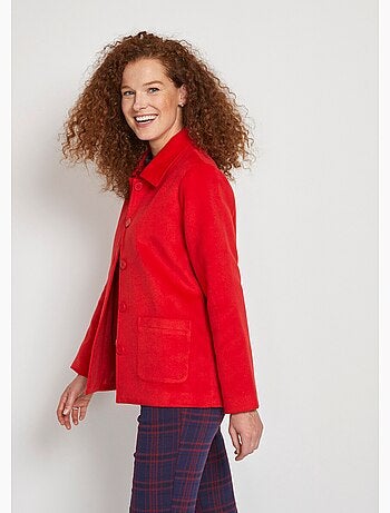 Veste manteau tissu uni ou pied-de-coq - AFIBEL