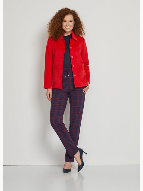 Veste manteau tissu uni ou pied-de-coq - AFIBEL - Kiabi Veste manteau tissu uni ou pied-de-coq - AFIBEL - Kiabi