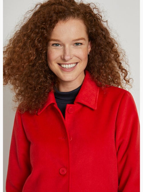 Veste manteau tissu uni ou pied-de-coq - AFIBEL - Kiabi Veste manteau tissu uni ou pied-de-coq - AFIBEL - Kiabi