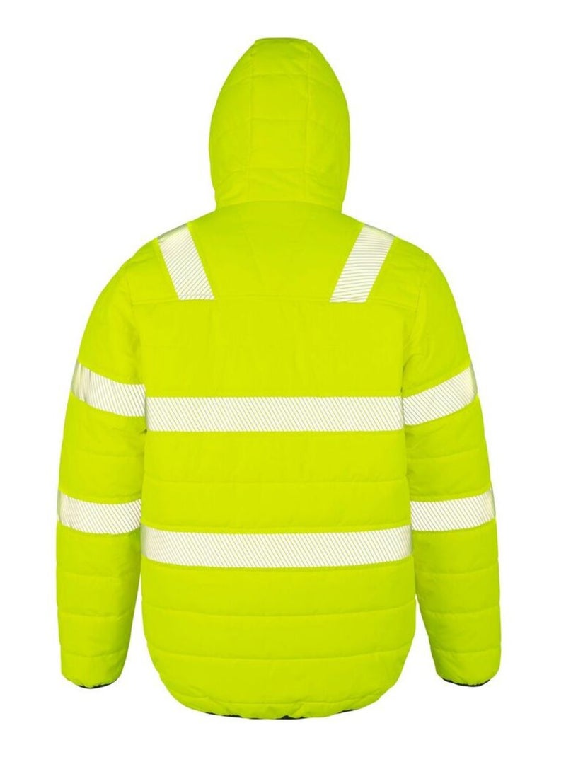 Veste matelassée - result genuine recycled Jaune fluo - Kiabi