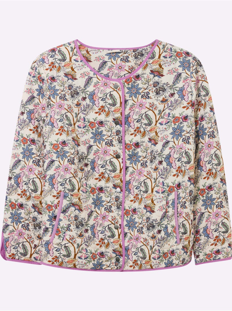 Veste Matelassée - Taille Standard - Sheego Blanc Bleu - Kiabi