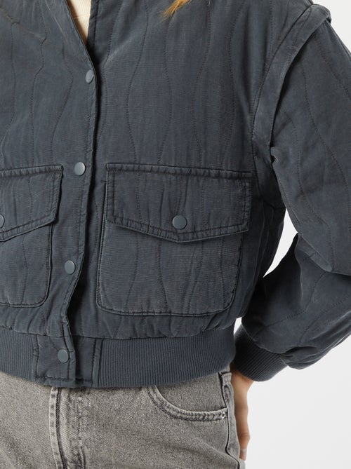 Veste matelassée 2 en 1 avec manches amovibles - Kiabi