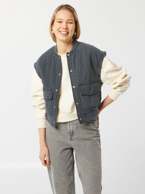 Veste matelassée 2 en 1 avec manches amovibles - Kiabi