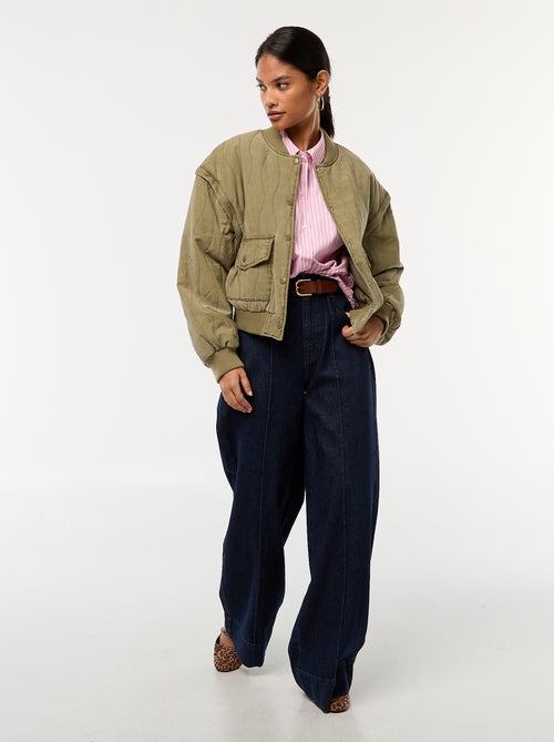 Veste matelassée 2 en 1 avec manches amovibles - Kiabi