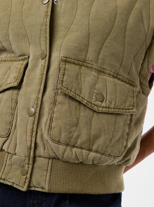 Veste matelassée 2 en 1 avec manches amovibles - Kiabi