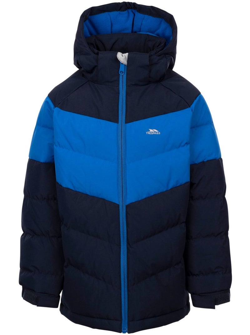 Veste matelassée à capuche amovible aldery - trespass Bleu marine - Kiabi