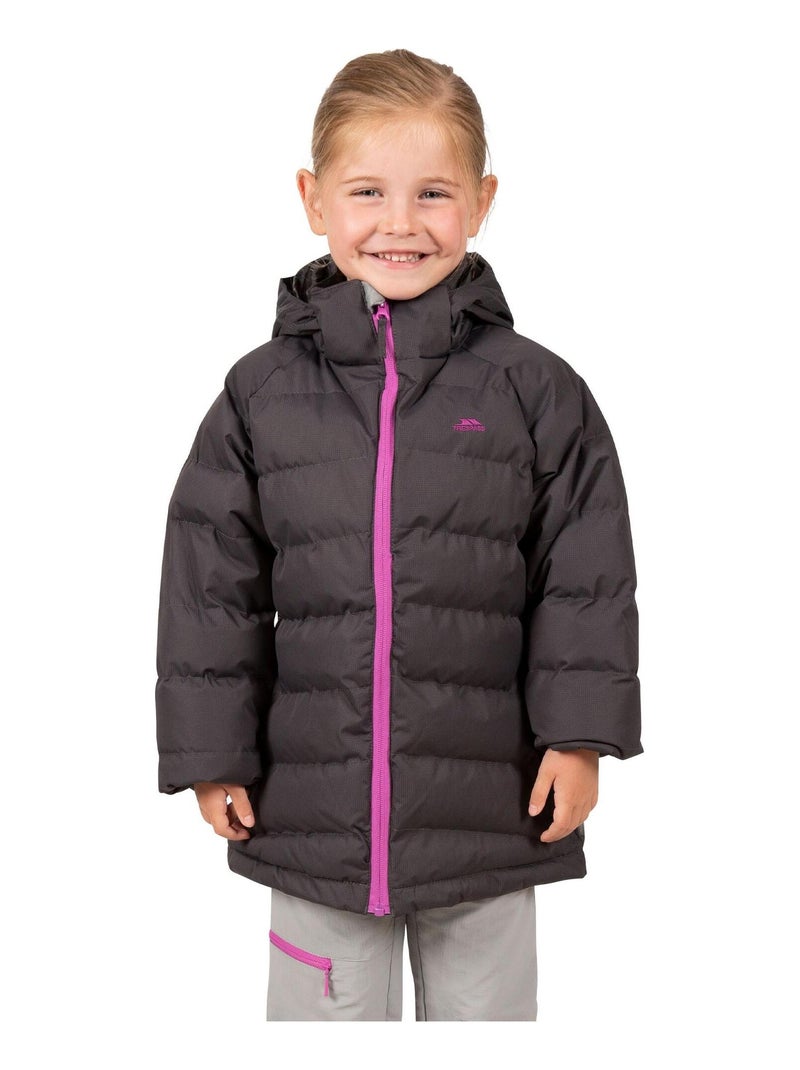 Veste matelassée à capuche amovible amira - trespass Gris foncé - Kiabi