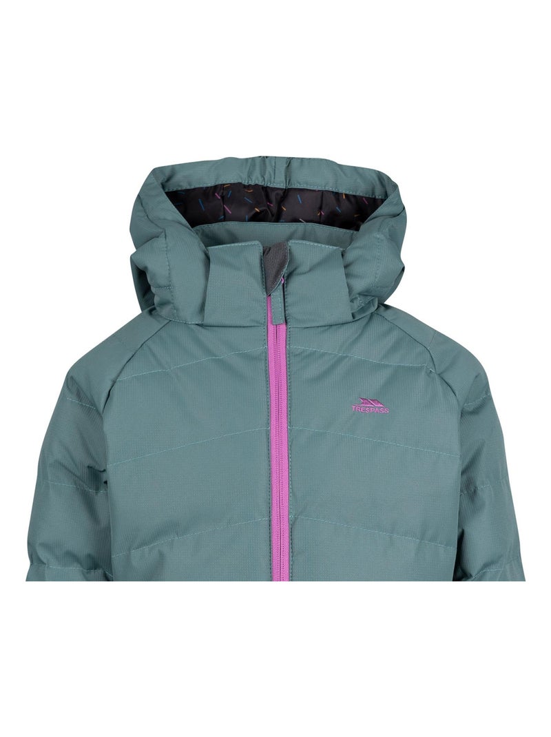Veste matelassée à capuche amovible amira - trespass Vert foncé - Kiabi