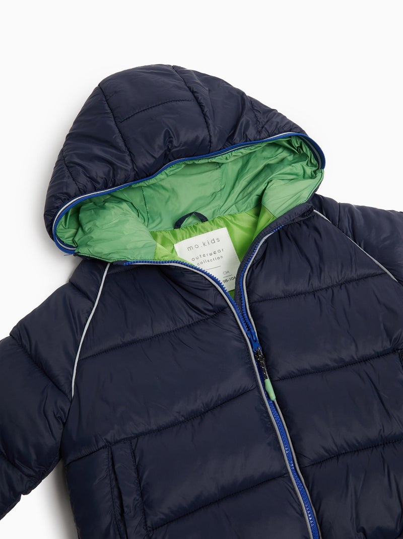 Veste matelassée à capuche MO Fashion Bleu - Kiabi