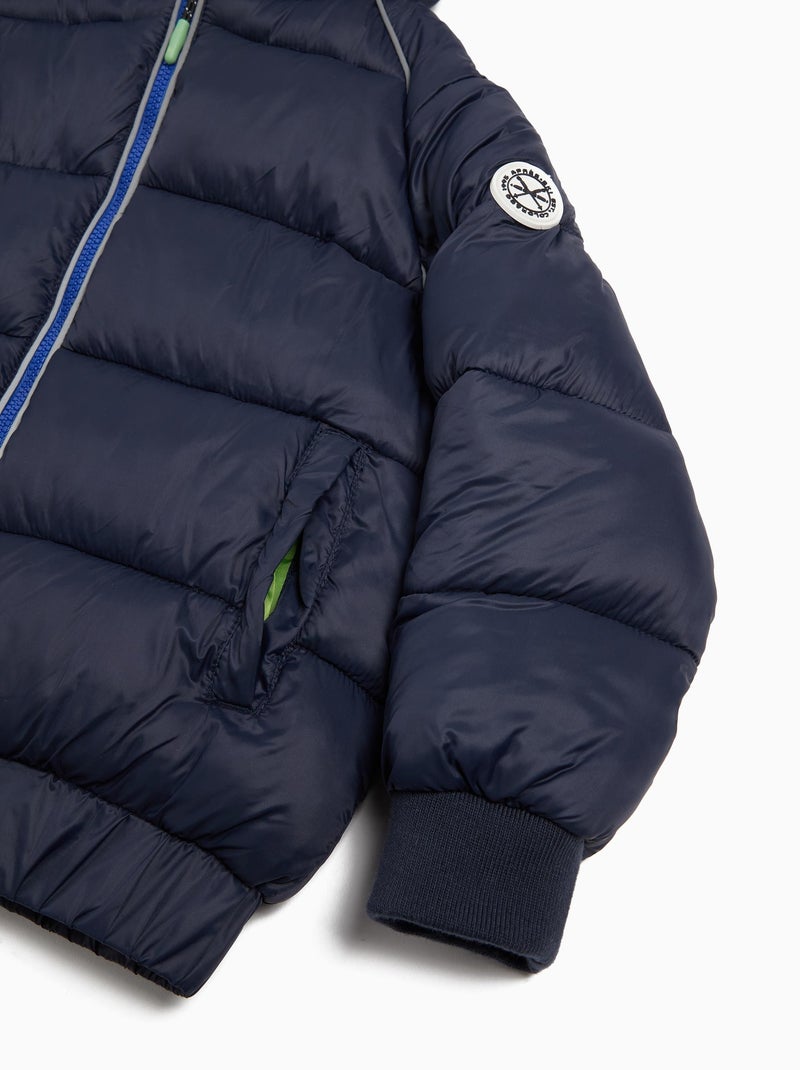 Veste matelassée à capuche MO Fashion Bleu - Kiabi