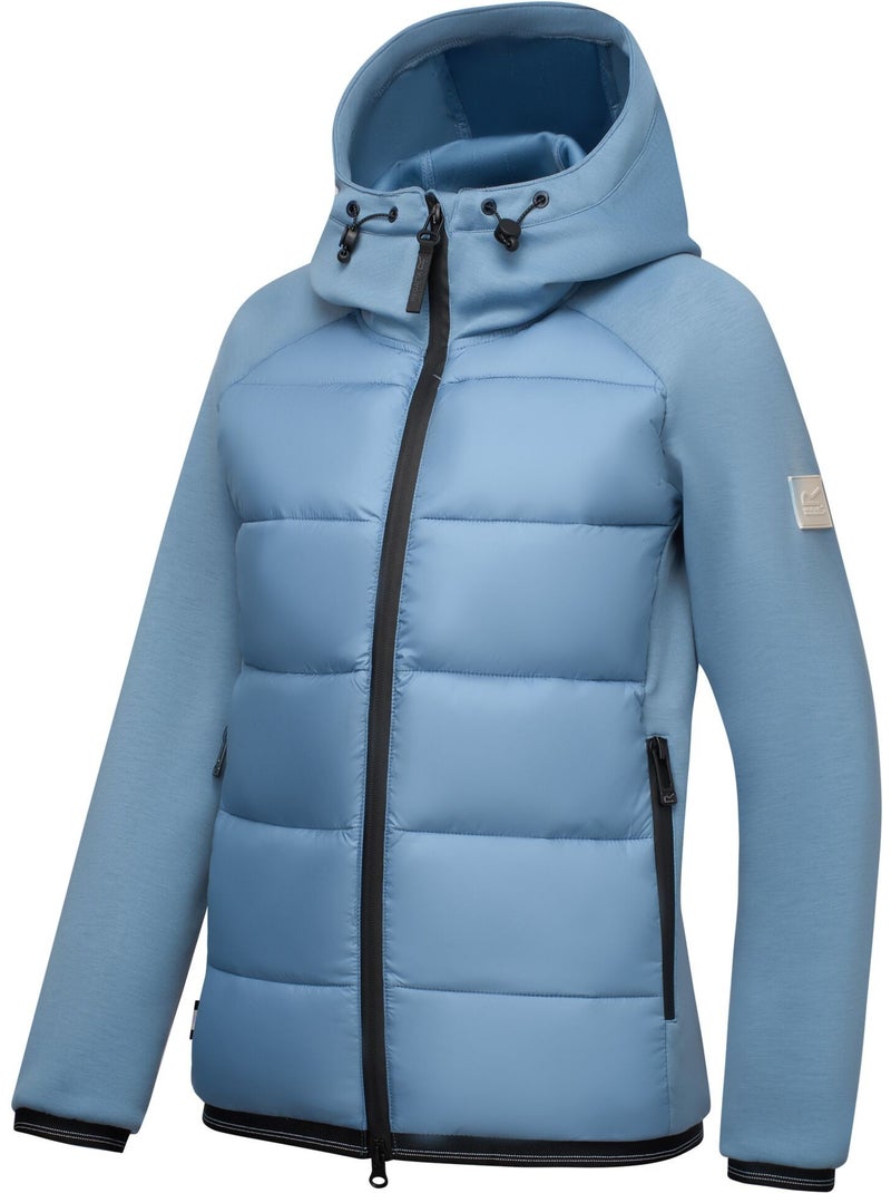 Veste matelassée à capuche motif/style détail contrasté esme - regatta Bleu turquoise - Kiabi