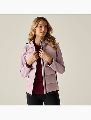 Veste matelassée à capuche motif/style détail contrasté esme - regatta