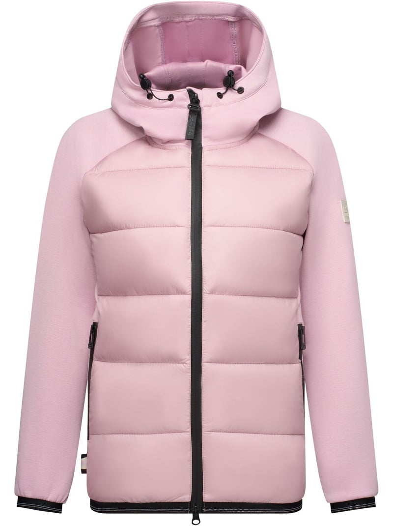 Veste matelassée à capuche motif/style détail contrasté esme - regatta Mauve lilas - Kiabi