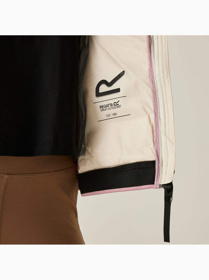 Veste matelassée à capuche motif/style détail contrasté haile - regatta Beige clair - Kiabi