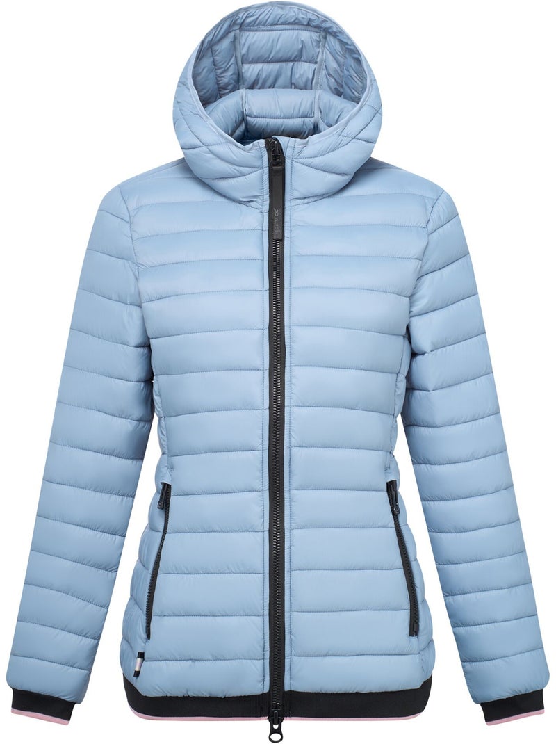 Veste matelassée à capuche motif/style détail contrasté haile - regatta Bleu turquoise - Kiabi
