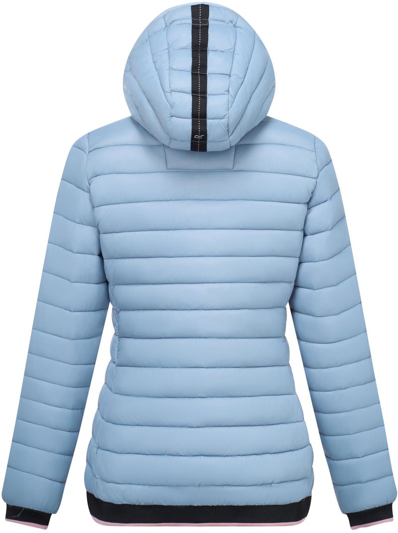 Veste matelassée à capuche motif/style détail contrasté haile - regatta Bleu turquoise - Kiabi