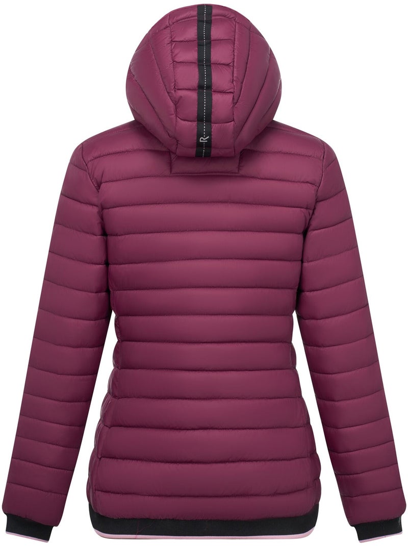 Veste matelassée à capuche motif/style détail contrasté haile - regatta Violet clair - Kiabi
