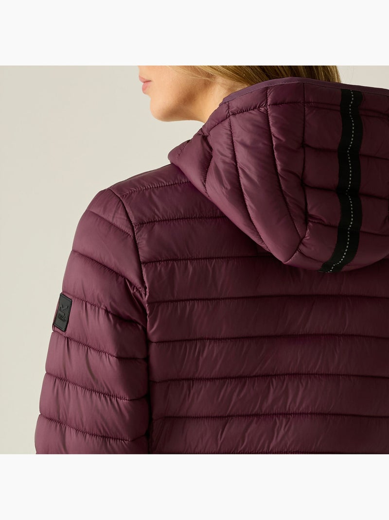 Veste matelassée à capuche motif/style détail contrasté haile - regatta Violet clair - Kiabi