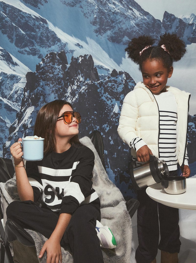 Veste matelassée à capuche Sherpa MO Fashion Blanc - Kiabi