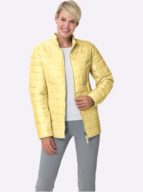 Veste matelassée à col montant avec poches et coutures princesse - Taille standard - Moda Vilona - Kiabi