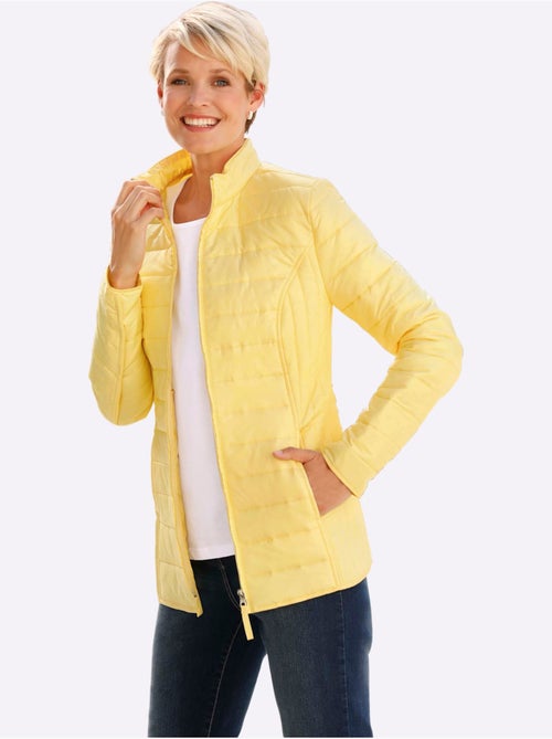 Veste matelassée à col montant avec poches et coutures princesse - Taille standard - Moda Vilona - Kiabi