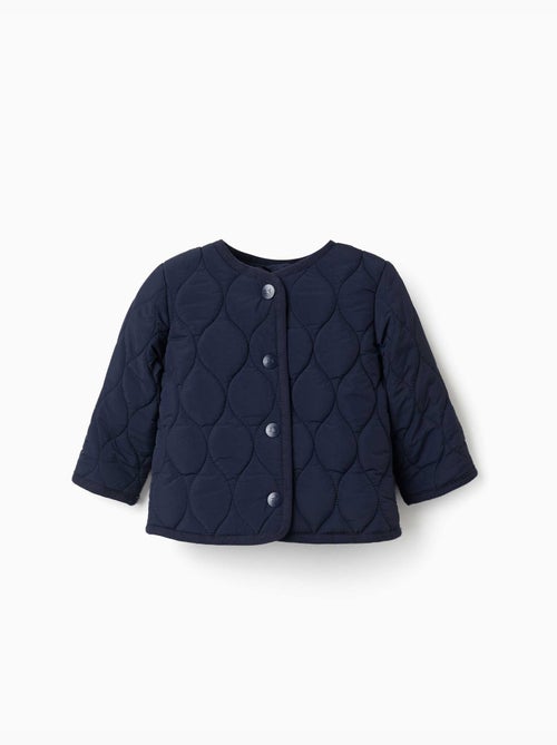 Veste matelassée avec boutons-pression - Kiabi