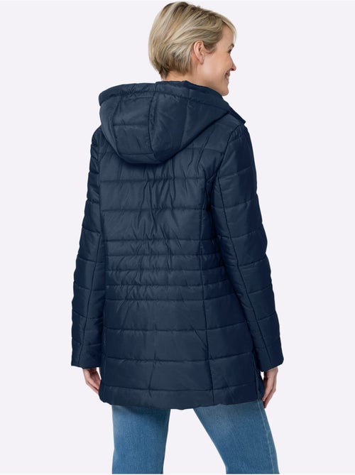 Veste matelassée avec capuche amovible et poches pratiques - taille standard - moda vilona - Kiabi