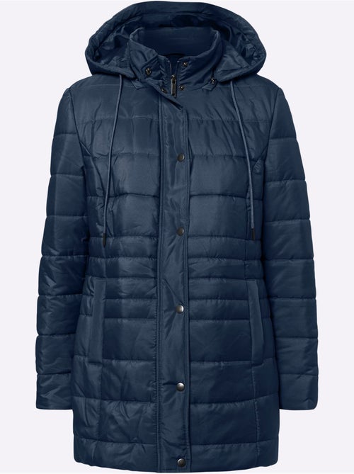 Veste matelassée avec capuche amovible et poches pratiques - taille standard - moda vilona - Kiabi