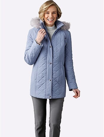 Veste matelassée avec capuche amovible et poches pratiques - Taille standard - Moda Vilona