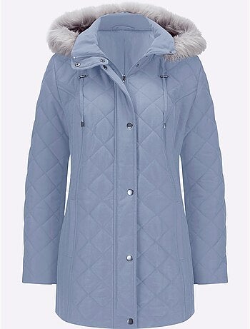 Veste matelassée avec capuche amovible et poches pratiques - Taille standard - Moda Vilona