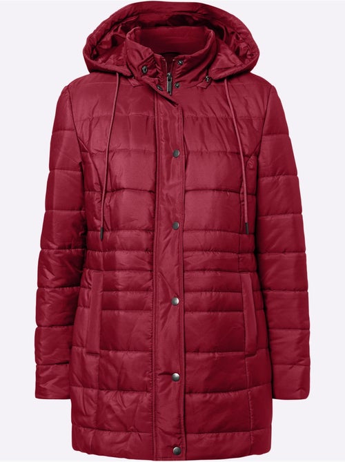 Veste matelassée avec capuche amovible et poches pratiques - taille standard - moda vilona - Kiabi Veste matelassée avec capuche amovible et poches pratiques - taille standard - moda vilona - Kiabi