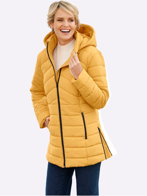 Veste matelassée avec capuche et poches zippées - taille standard - moda vilona - Kiabi