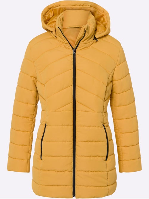 Veste matelassée avec capuche et poches zippées - taille standard - moda vilona - Kiabi