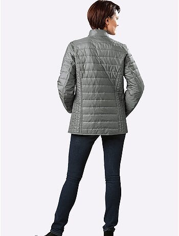 Veste matelassée avec col montant et poches cousues - Taille standard - Moda Vilona