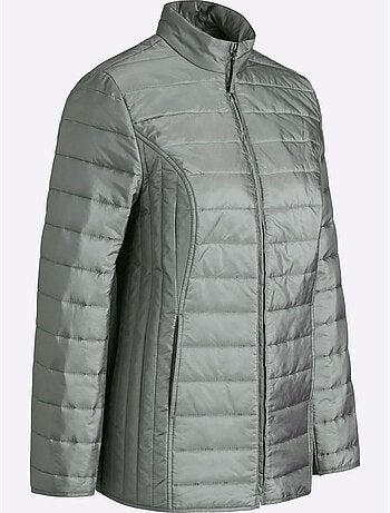 Veste matelassée avec col montant et poches cousues - Taille standard - Moda Vilona