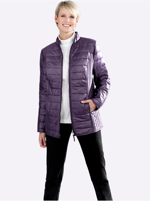 Veste matelassée avec col montant et poches cousues - Taille standard - Moda Vilona - Kiabi Veste matelassée avec col montant et poches cousues - Taille standard - Moda Vilona - Kiabi