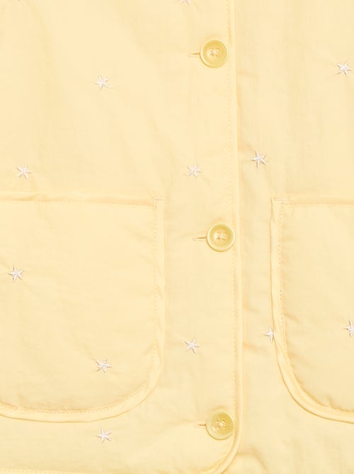 Veste matelassée avec motif brodé - Kiabi