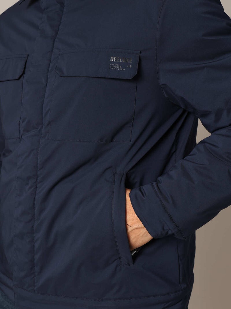 Veste matelassée avec poches plaquées
 'Deeluxe' Bleu marine - Kiabi