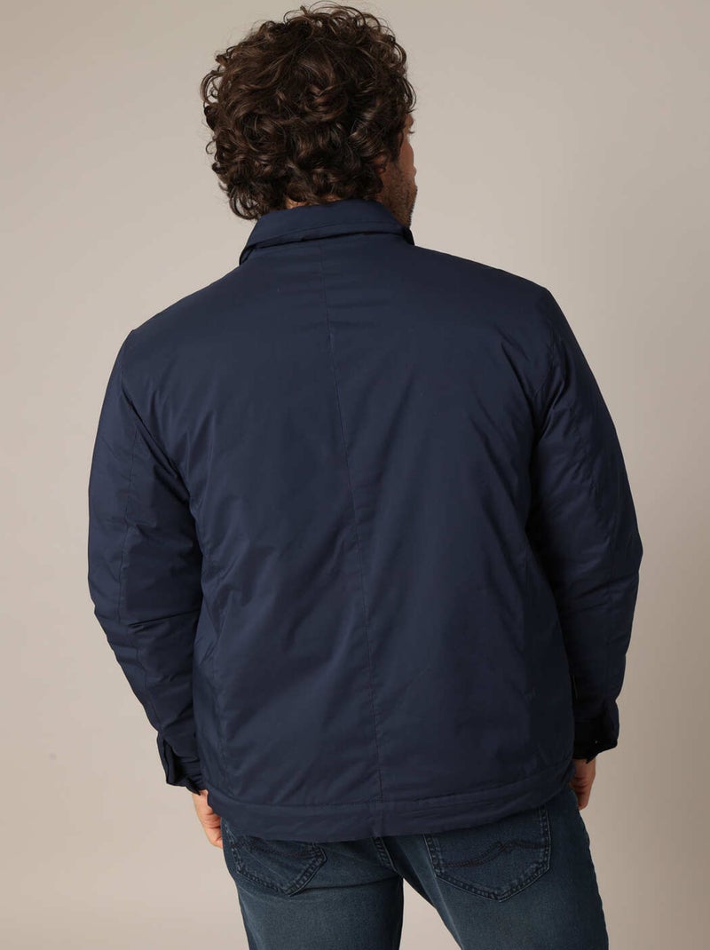 Veste matelassée avec poches plaquées
 'Deeluxe' Bleu marine - Kiabi