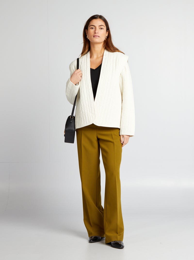 Veste matelassée Beige - Kiabi